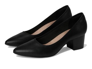 �N���[�N�X ���f�B�[�X �V���[�Y �q�[�� Clarks Ellanie Hope Black Leather �u���b�N