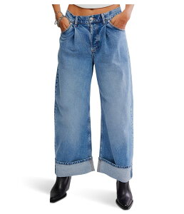 �t���[�s�[�v�� ���f�B�[�X �{�g���X �f�j���p���c ���C�h���b�O Free People Alia Wide Leg Beacon