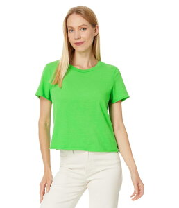 �}�C�P���X�^�[�Y ���f�B�[�X �g�b�v�X �V���c �N���[�l�b�N Michael Stars Jackie Raw Edge Crew Neck Tee Lucky