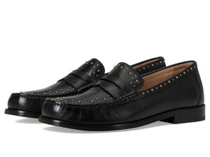 �R�[���n�[�� ���f�B�[�X �V���[�Y �X���b�|���E���[�t�@�[ Cole Haan Lana Lux Penny Loafers Remastered Black Suede/Gold Studs �u���b�N