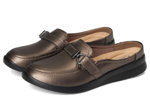 N[NX fB[X V[Y T_ Clarks Ellowyn Amelia Bronze Metallic Leather ^bN