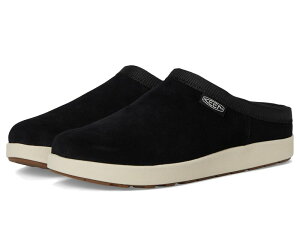 �L�[�� ���f�B�[�X �V���[�Y �T���_�� �X�G�[�h KEEN Elle Mule Suede Black/Birch �u���b�N