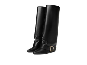 �X�e�B�[�u �}�f�� ���f�B�[�X �V���[�Y �u�[�c�E���C���u�[�c Steve Madden Illuzion Black Leather �u���b�N