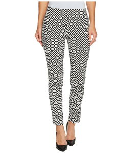 �N���C�W�[�����[ ���f�B�[�X �{�g���X �J�W���A���p���c �A���N�� Krazy Larry Pull on Ankle Black/White Geometric Print �z���C�g