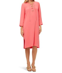 �g���[�i�^�[�N ���f�B�[�X �g�b�v�X �����s�[�X �~�f�B Trina Turk Catamaran Midi Dress Coral Crush �R�[����