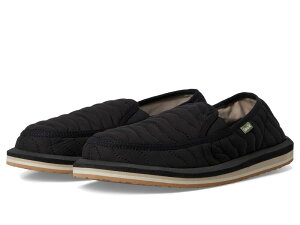 �T�k�[�N �����Y �V���[�Y �X�j�[�J�[ �L���e�B���O Sanuk Donny Quilted Black �u���b�N