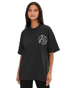�I�[���Z�C���c �����Y �g�b�v�X �V���c AllSaints Anatomica Short Sleeve Crewashed Black �u���b�N