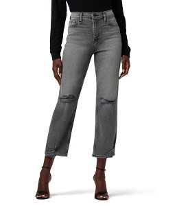 �n�h�\���W�[���Y ���f�B�[�X �{�g���X �f�j���p���c Hudson Jeans Remi High-Rise Straight Crop in Stone Grey Destructed Stone Grey Destructed �O���[