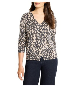 �j�b�N�v���X�]�[�C ���f�B�[�X �A�E�^�[ �j�b�g�E�Z�[�^�[ �v�` NIC+ZOE Petite Wildot Buttoned Upullover Sweater Neutral Multi �}���`�J���[