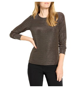 �j�b�N�v���X�]�[�C ���f�B�[�X �g�b�v�X �V���c �v�` �j�b�g NIC+ZOE Petite Diamonte Knitop Copper Mix