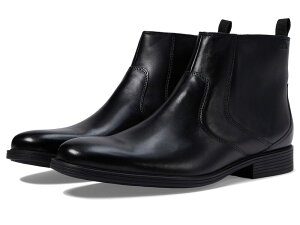 N[NX Y V[Y u[cECu[c Clarks Whiddon Zip Waterproof Black Leather ubN