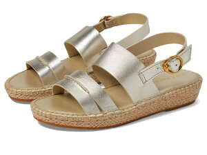�R�[���n�[�� ���f�B�[�X �V���[�Y �T���_�� Cole Haan Cloudfeel Tilden Sandalsoft Gold Leather �S�[���h