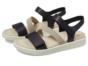 �G�R�[ ���f�B�[�X �V���[�Y �T���_�� ECCO Flowt 2 Band Sandal Black �u���b�N