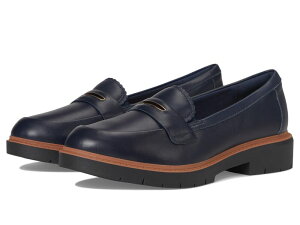 �N���[�N�X ���f�B�[�X �V���[�Y �X���b�|���E���[�t�@�[ Clarks Westlynn Glow Navy Leather �l�C�r�[