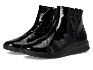 �N���[�N�X ���f�B�[�X �V���[�Y �u�[�c�E���C���u�[�c Clarks Ellowyn Deva Black Crinkle Patent Synthetic �u���b�N