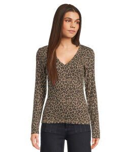 �}�C�P���X�^�[�Y ���f�B�[�X �g�b�v�X �V���c V�l�b�N Michael Stars Remi V-Neck Tee Cobblestone