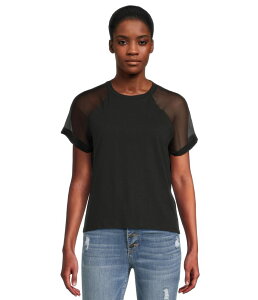 �I�[���Z�C���c ���f�B�[�X �g�b�v�X �V���c AllSaints Annie Tee Black �u���b�N