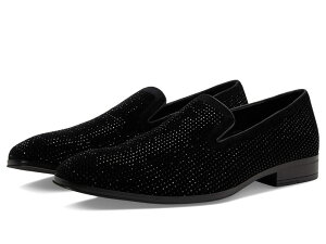 �X�e�C�V�[�A�_���X �����Y �V���[�Y �X���b�|���E���[�t�@�[ Stacy Adamsuave Rhinestone Slip-On Black �u���b�N