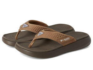 �R�����r�A ���f�B�[�X �V���[�Y �T���_�� Columbia Boatside Flip Lea PFG Sahara/Delta