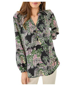 �����[�s�����b�c�@�[ ���f�B�[�X �g�b�v�X �V���c Lilly Pulitzer Elsa Top Onyx Pb Anniversary Toile