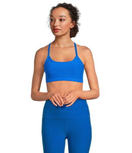 �r�����h���K ���f�B�[�X �A���_�[�E�F�A �u���W���[ Beyond Yoga Spacedye Slim Racerback Medium Support Bra Court Blue Heather �w�U�[