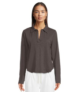 ���b�h�h�b�N ���f�B�[�X �g�b�v�X �V���c Mod-o-doc Long Sleeveasy Polo Tee Washed Ebony