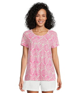 �����[�s�����b�c�@�[ ���f�B�[�X �g�b�v�X �V���c Lilly Pulitzer Etta Scoop-Neck Pink Blisshady Babe �s���N