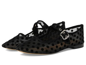 �T���G�f���}�� ���f�B�[�X �V���[�Y �T���_�� Sam Edelman Michaelamsh2 Mary Jane Shoes Black Polka Dot Mesh �u���b�N