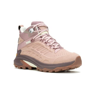 ������ ���f�B�[�X �V���[�Y �u�[�c�E���C���u�[�c ���U�[ Merrell Moab Speed 2 Leather Mid Waterproof Adobe Rose