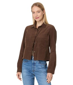 �J�b�g�t�����U�N���X ���f�B�[�X �A�E�^�[ �R�[�g �W���P�b�g KUT from the Kloth Zinnia - Jacket with Patch Pockets Brown �u���E��