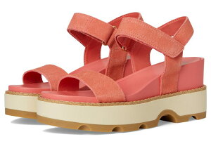 �\���� ���f�B�[�X �V���[�Y �q�[�� SOREL Joanie IV Y Strap Wedge Coral Blossom, Gum �R�[����