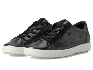 �G�R�[ ���f�B�[�X �V���[�Y �X�j�[�J�[ �t�����[�� �t�����[ ECCO Soft 7 Floral Sneaker Silver Metallic Floral �V���o�[
