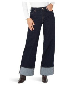 �����@�v�[�� ���T���[���X ���f�B�[�X �{�g���X �f�j���p���c ���C�h���b�O �v�` �W�[���Y Liverpoolos Angeles Petite Morgan Mid-Rise Cuffed Wide Leg Jeans 28 Indigo Rinse �C���f�B�S