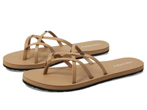 �{���R�� ���f�B�[�X �V���[�Y �T���_�� Volcom New School II Natural