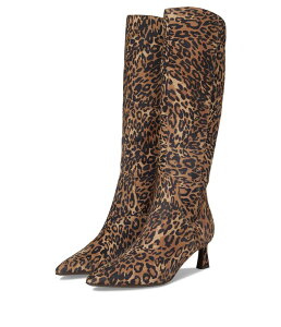 �i�`�����C�U�[ ���f�B�[�X �V���[�Y �u�[�c�E���C���u�[�c Naturalizer Deesha Narrow Calf Knee High Boots Leopard Print Suede �A�j�}��