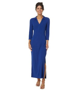 �����[�s�����b�c�@�[ ���f�B�[�X �g�b�v�X �����s�[�X �}�L�V Lilly Pulitzer Ollie 3/4 Sleeve Maxi Pol Blue Med �u���[
