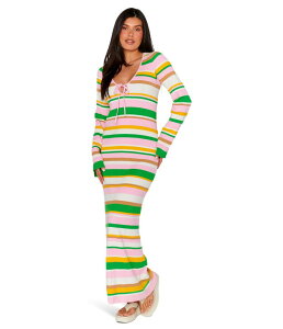 �E�~�[���A���[�� ���f�B�[�X �g�b�v�X �����s�[�X �}�L�V Show Me Your Mumu Vacay Maxi Dress Multi Rib Knit �}���`�J���[