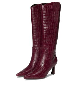�i�`�����C�U�[ ���f�B�[�X �V���[�Y �u�[�c�E���C���u�[�c Naturalizer Emily Narrow Calf Knee High Boots Cranberry Red Croco Leather ���b�h