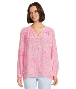 �����[�s�����b�c�@�[ ���f�B�[�X �g�b�v�X �V���c Lilly Pulitzer Elsa Top Conch Shell Pink Pennys Playground �s���N