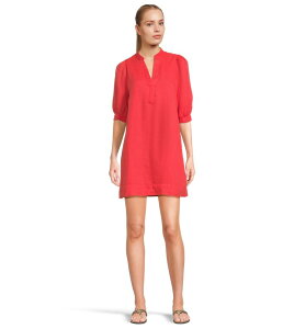 �����[�s�����b�c�@�[ ���f�B�[�X �g�b�v�X �V���c ���l�� Lilly Pulitzer Mialeigh Elbow Sleeve Linen Cane Coral �R�[����