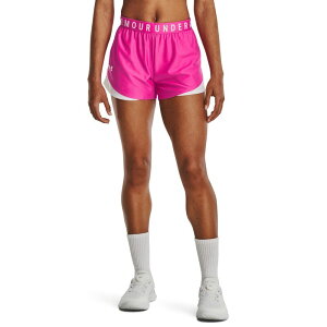 �A���_�[�A�[�}�[ ���f�B�[�X �{�g���X �n�[�t�p���c�E�V���[�c �V���[�g�p���c Under Armour Play Up Shorts 3.0 Rebel Pink/White/White �z���C�g