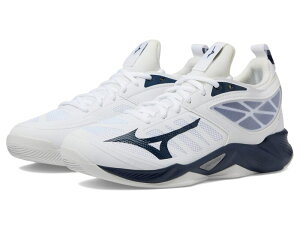 �~�Y�m ���f�B�[�X �V���[�Y �X�j�[�J�[ Mizuno Wave Dimension White/Navy �z���C�g