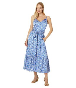 �����[�s�����b�c�@�[ ���f�B�[�X �g�b�v�X �����s�[�X �~�f�B Lilly Pulitzer Marcelina Midi Dress Martinique Blue Zee Bebe �u���[