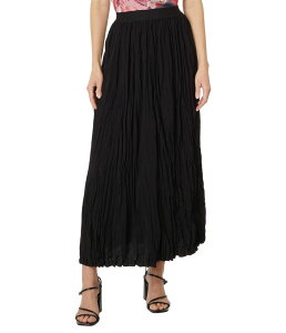 �j�b�N�v���X�]�[�C ���f�B�[�X �{�g���X�J�[�g NIC+ZOE Crinkle Crush Skirt Black Onyx �u���b�N