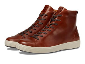 �G�R�[ �����Y �V���[�Y �X�j�[�J�[ ECCO Soft 7 Premier High-Top Sneakers Cognac