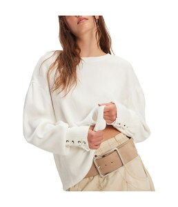 �t���[�s�[�v�� ���f�B�[�X �g�b�v�X �V���c Free People Lapis Cuff Clean Ivory �A�C�{���[