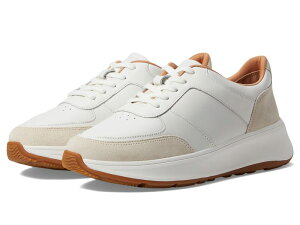�t�B�b�g�t���b�v ���f�B�[�X �V���[�Y �X�j�[�J�[ �X�G�[�h ���U�[ FitFlop F-Mode Leather/Suede Flatform Sneakers Urban White �z���C�g