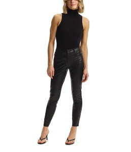 �R�}���h�[ ���f�B�[�X �{�g���X �J�W���A���p���c ���U�[ �t�F�C�N���U�[ Commando Faux Leather Five-Pocket PantsLG69 Black �u���b�N