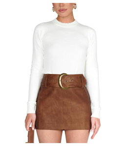 �E�~�[���A���[�� ���f�B�[�X �{�g���X�J�[�g �~�j Show Me Your Mumu Maverick Mini Skirt Chestnut Brown Faux Leather �u���E��