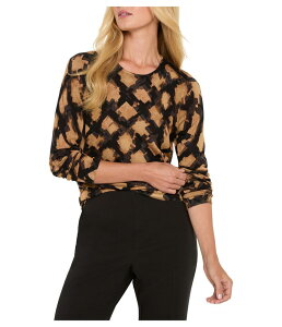 �j�b�N�v���X�]�[�C ���f�B�[�X �A�E�^�[ �j�b�g�E�Z�[�^�[ NIC+ZOE Glowy Check Sweater Neutral Multi �}���`�J���[